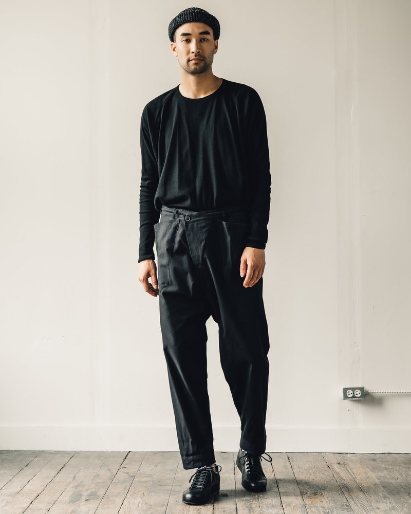 Jan-Jan Van Essche Soft Twill Trousers #50 - Black | Garmentory