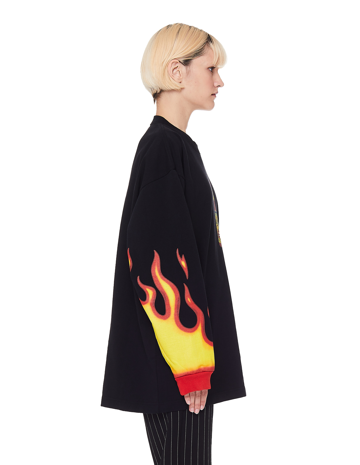 Vetements Hot Sauce Long Sleeve T-Shirt - Black | Garmentory