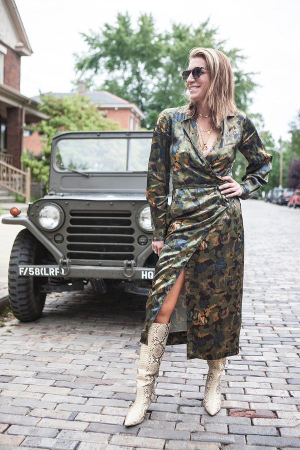 Ganni Heavy Satin Dress - Kalamata 