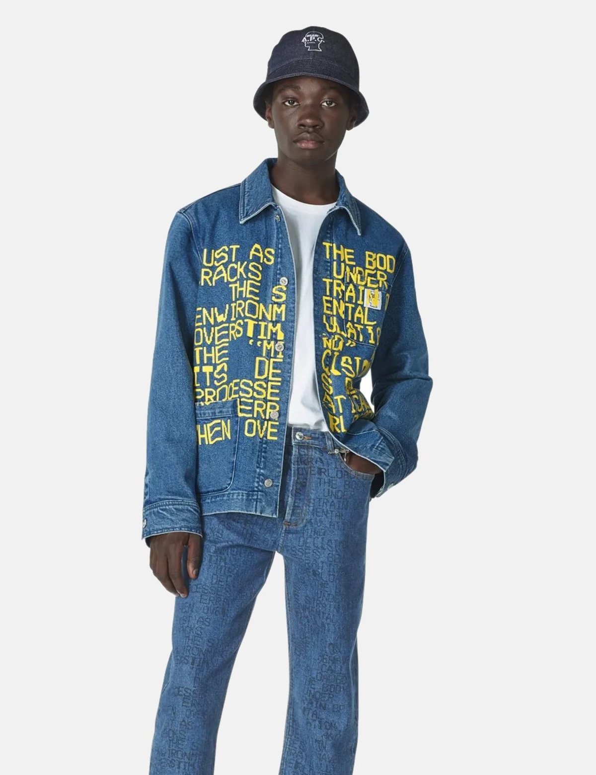 定価以下 APC BRAIN DEAD DENIM BELL HAT a.p.c Brain Dead x A.P.C. Denim Bell Hat - Indigo