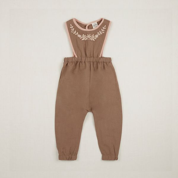 Kids Apolina Bobbie Dungaree - Fawn | Garmentory