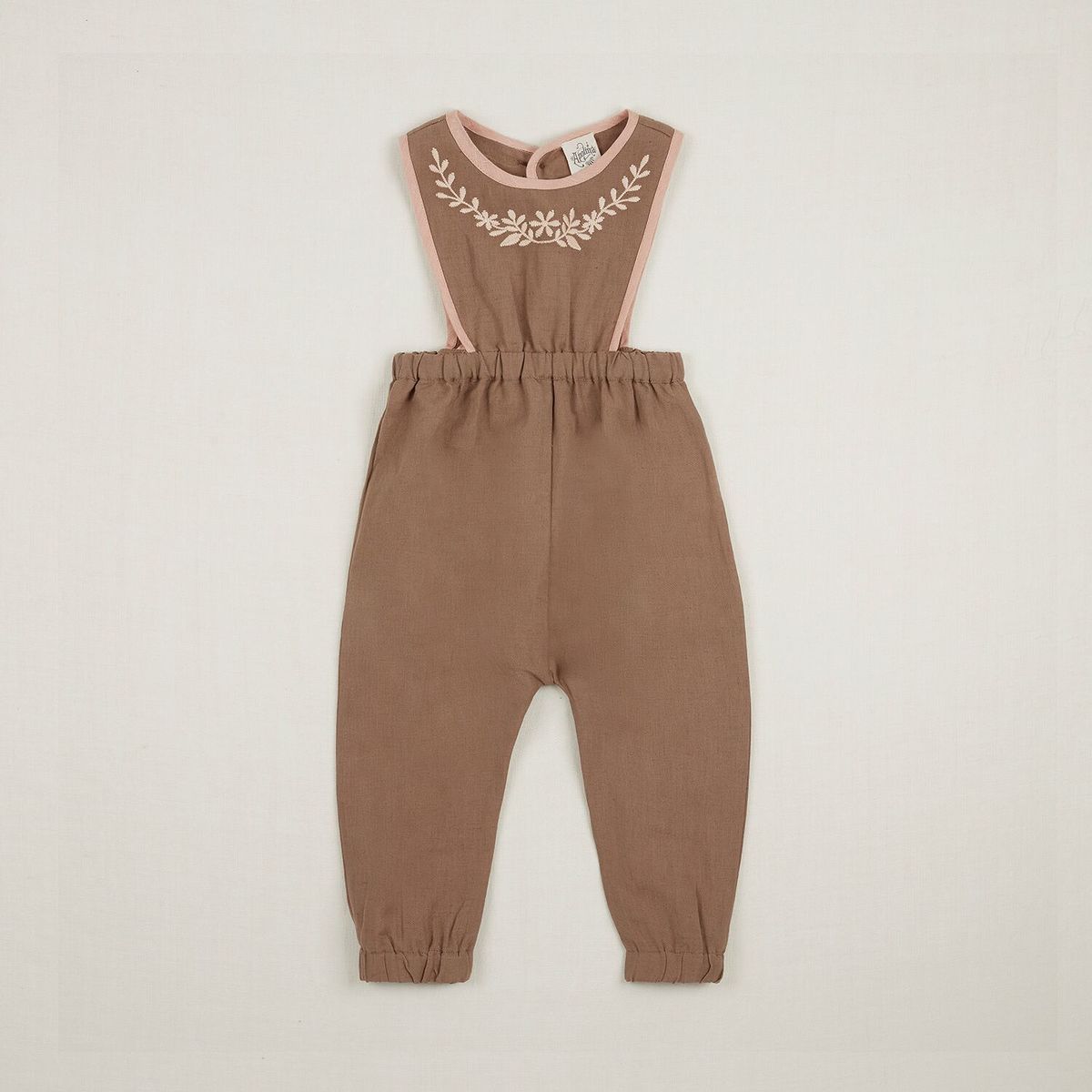 Kids Apolina Bobbie Dungaree - Fawn | Garmentory