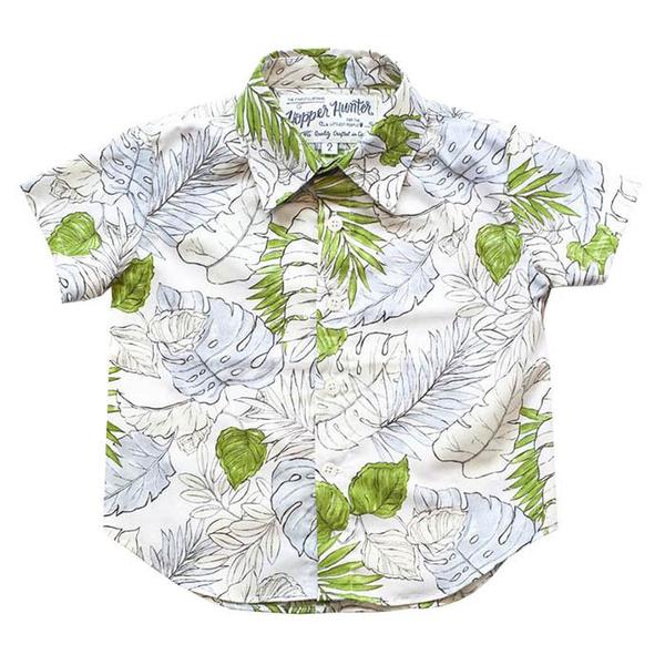 Kids Hopper Hunter By 18 Waits Short Sleeved Shirt - Faded Flora Green Kids Hopper Hunter By 18 Waits Short Sleeved Shirt - Faded Flora Green