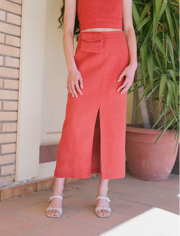 Paloma Wool Aquila Skirt - Coral | Garmentory