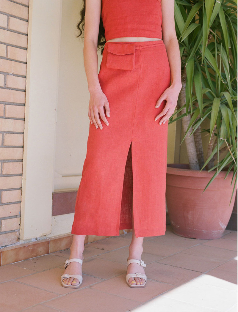 paloma wool タイトスカート カラフル Paloma Wool Aquila Skirt - Coral | Garmentory