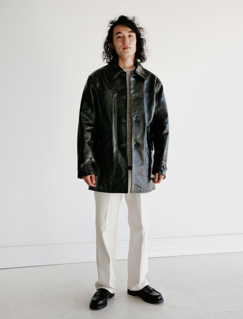Our Legacy Buta Coat - Black Leather | Garmentory