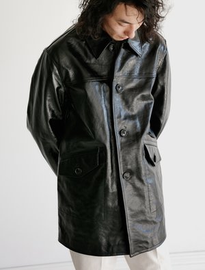 Our Legacy Buta Coat - Black Leather | Garmentory