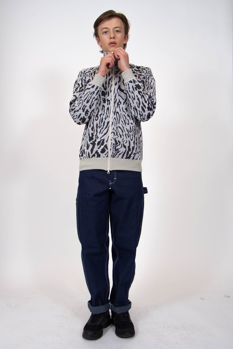 Needles Poly Jacquard Track Jacket - Leopard | Garmentory