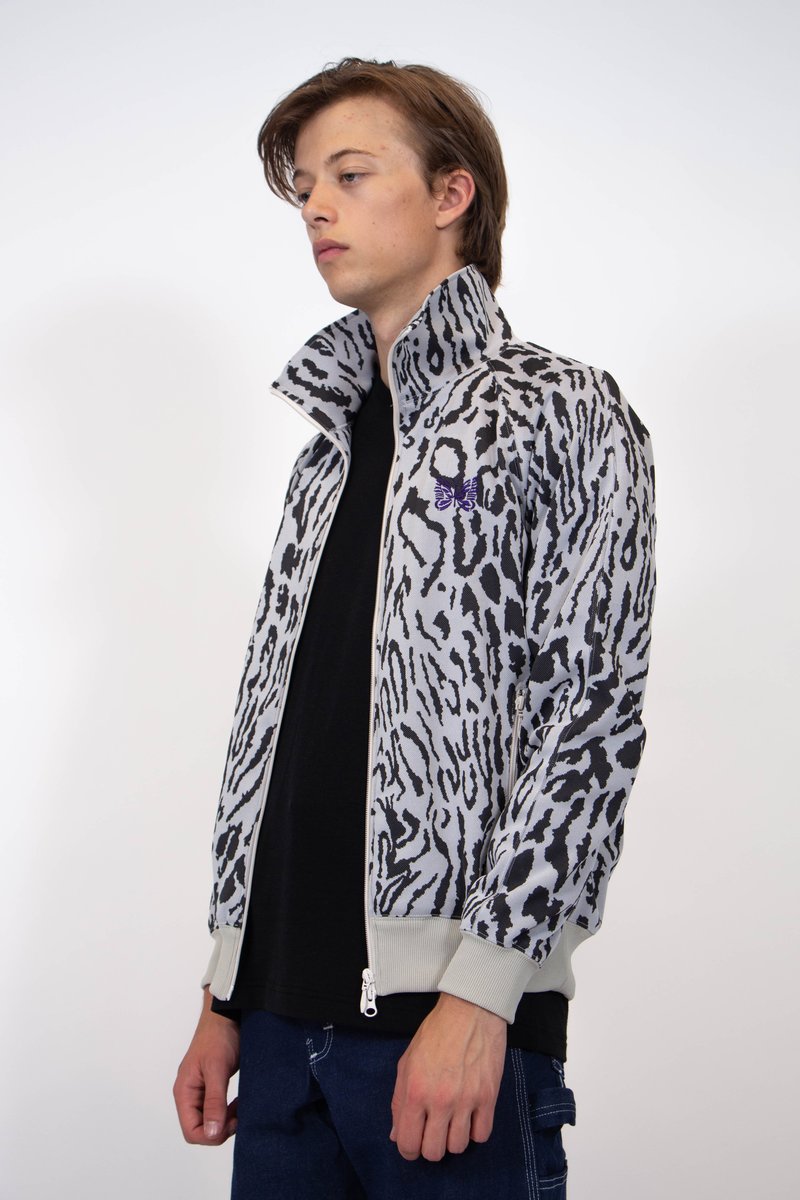 Needles Poly Jacquard Track Jacket - Leopard | Garmentory