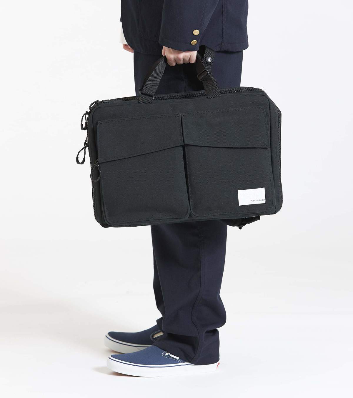 バッグ nanamica 3Way Briefcase navy SUOF 657 Nanamica 3way Briefcase - Navy | Garmentory