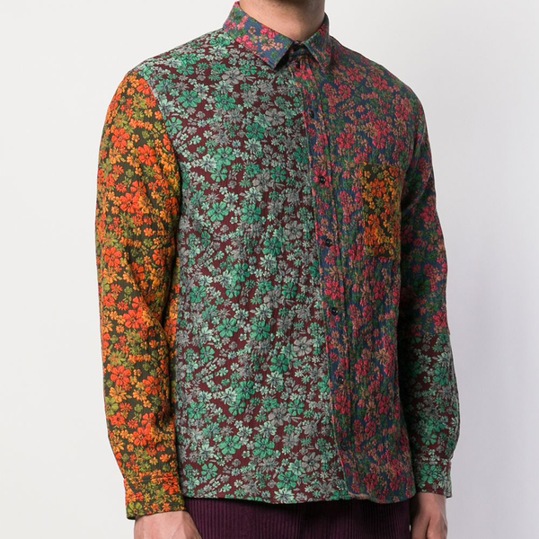Henrik Vibskov Growing Shirt - Mixed Flowers Jacquard | Garmentory