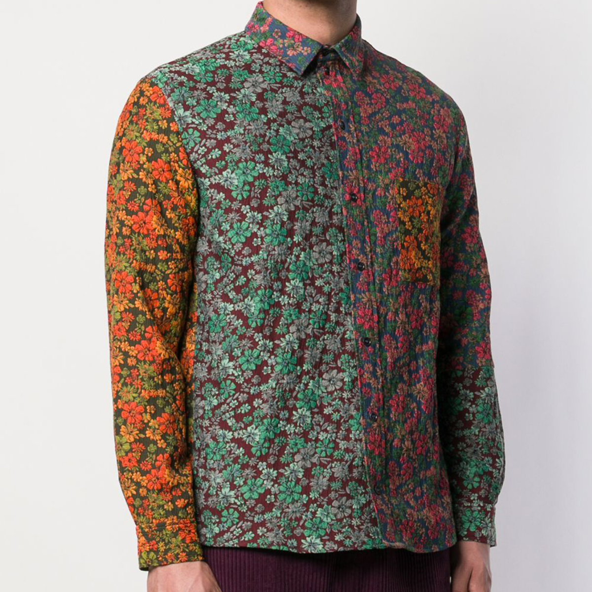 Henrik Vibskov Growing Shirt - Mixed Flowers Jacquard | Garmentory