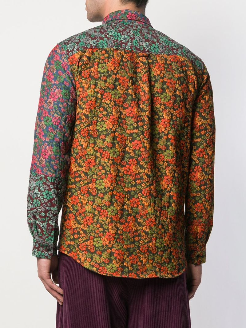 【あ】HENRIK VIBSKOV フラワープリント シャツ Henrik Vibskov Growing Shirt - Mixed Flowers Jacquard | Garmentory