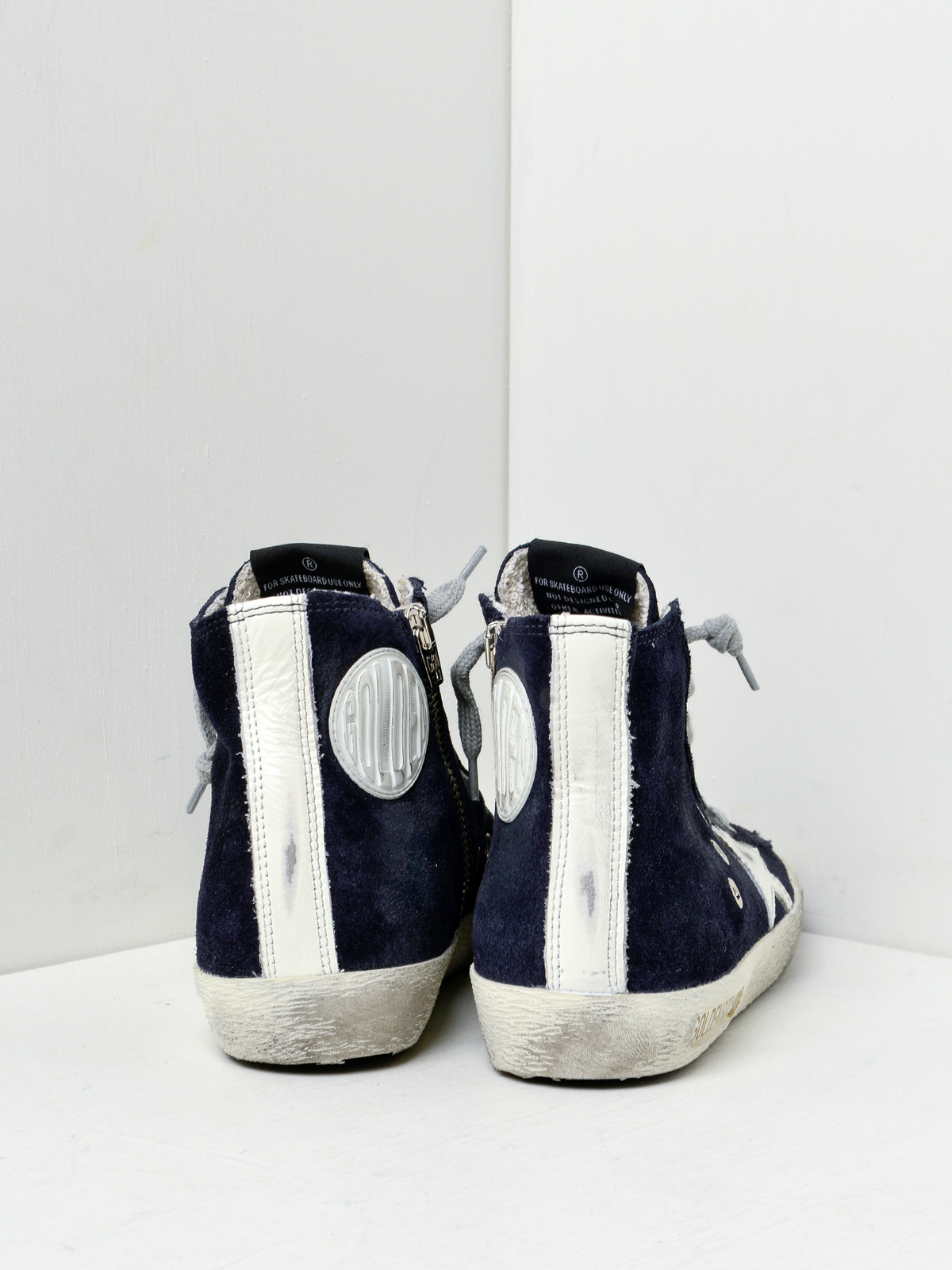 GOLDEN GOOSE DELUXE BRAND SNEAKERS FRANCY - NAVY SUEDE | Garmentory