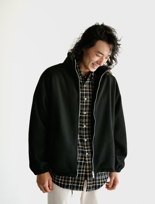 Our Legacy Zip Funnel Fleece - Black | Garmentory