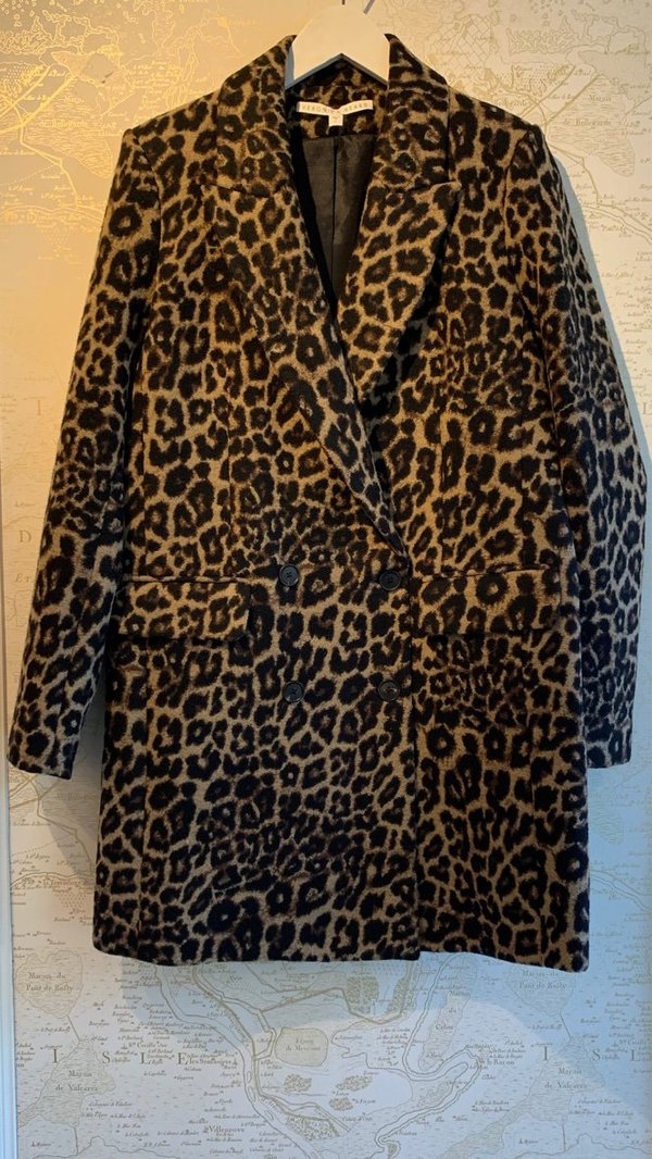 veronica beard leopard blazer