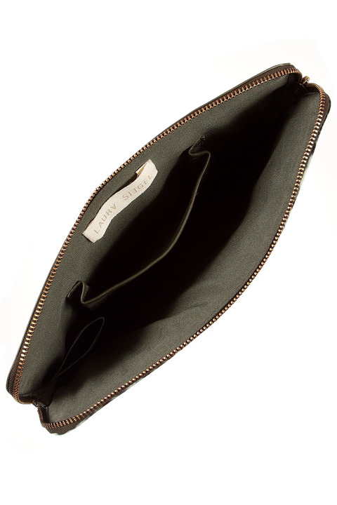 Laura Siegel Bandhani leather clutch Laura Siegel Bandhani leather clutch