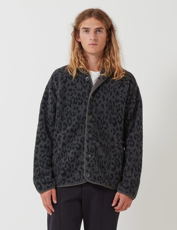 YMC Beach Leopard Jacket - Charcoal Grey/Navy Blue | Garmentory