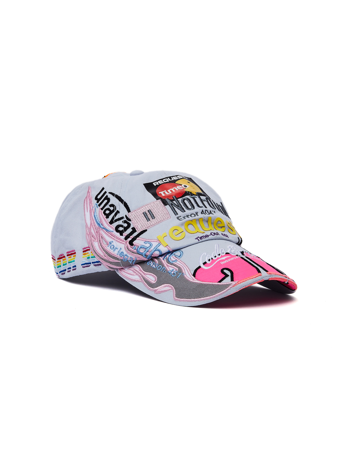 Vetements Embroidered Cap - Grey | Garmentory