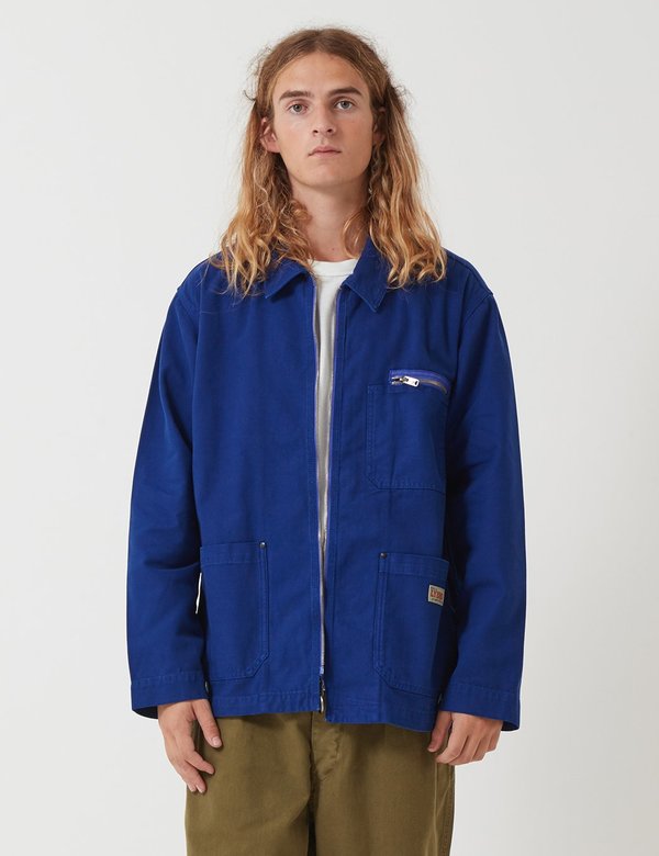 Nigel Cabourn Welders Jacket - Royal Blue Nigel Cabourn Welders Jacket - Royal Blue