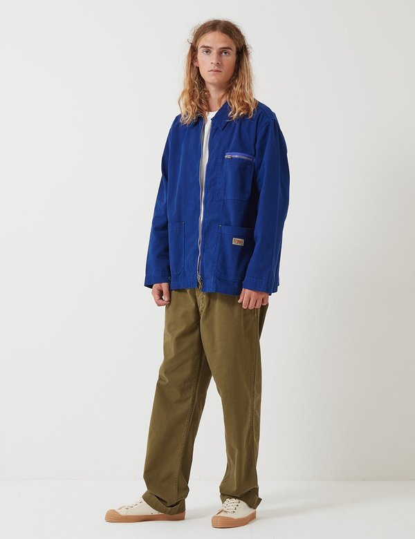 Nigel Cabourn Welders Jacket - Royal Blue Nigel Cabourn Welders Jacket - Royal Blue