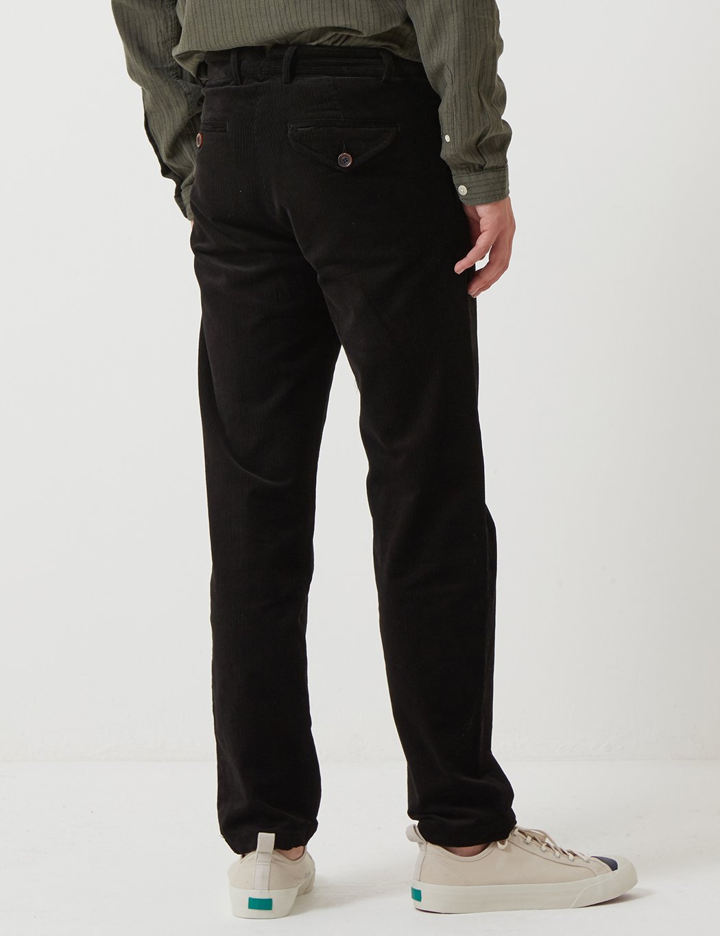 Oliver Spencer Fishtail Trousers - Penton Cord Black | Garmentory