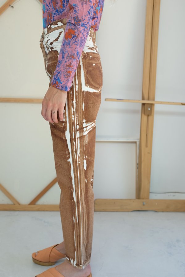 Anntian Screenprint C Pant - brown Anntian Screenprint C Pant - brown