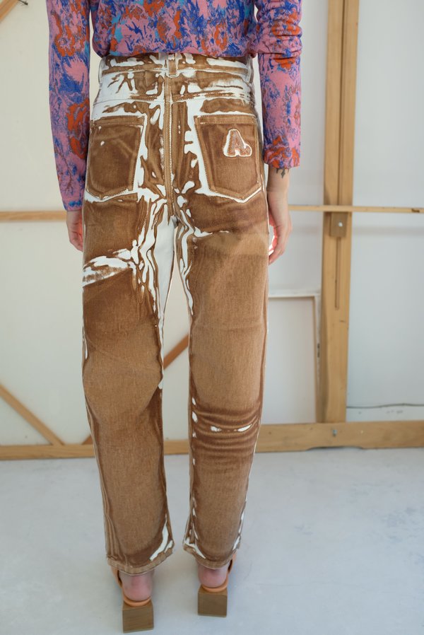 Anntian Screenprint C Pant - brown Anntian Screenprint C Pant - brown
