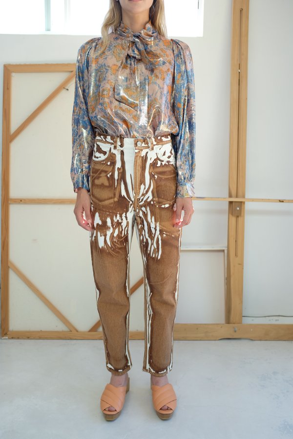 Anntian Screenprint C Pant - brown Anntian Screenprint C Pant - brown