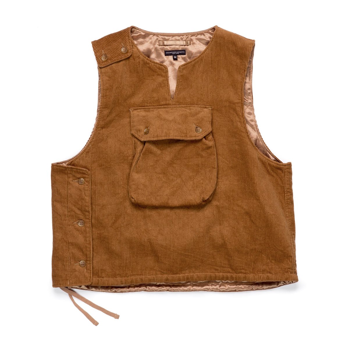 Engineered Garments Cover Vest - Chestnut Cotton 8W Corduroy