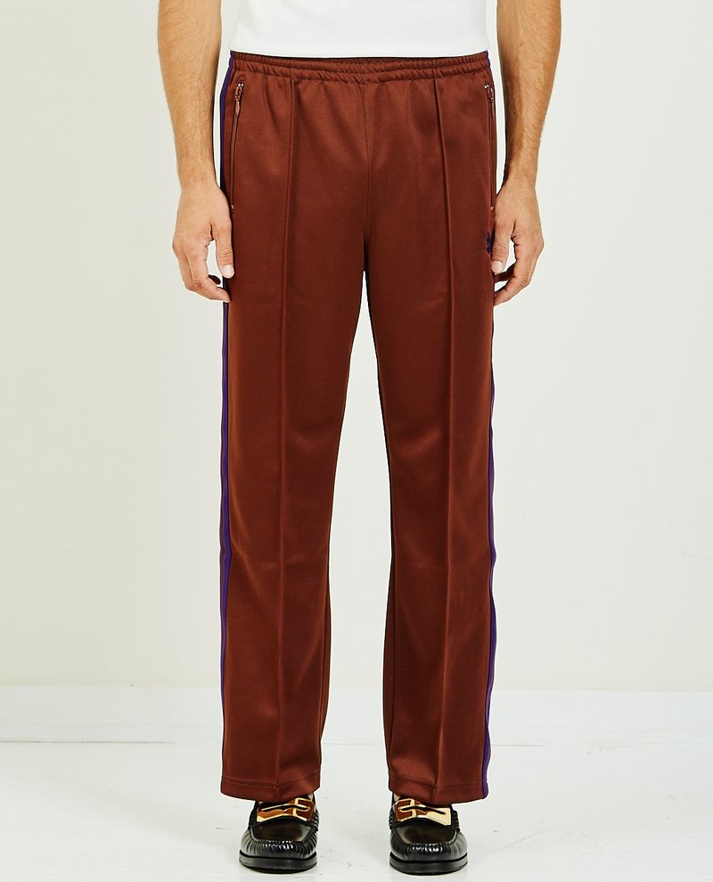 Needles TRACK PANT POLY SMOOTH - Brown | Garmentory