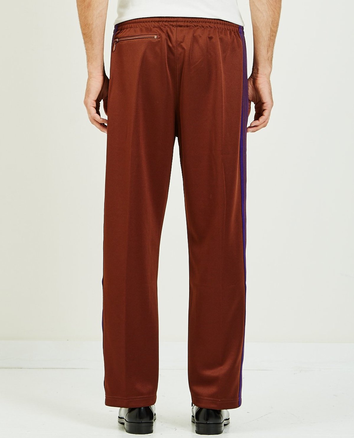 Needles Track Pant- Poly Smooth 19AW ナロー Needles TRACK PANT POLY SMOOTH - Brown | Garmentory