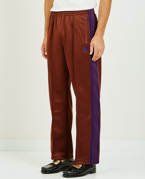 Needles TRACK PANT POLY SMOOTH - Brown | Garmentory