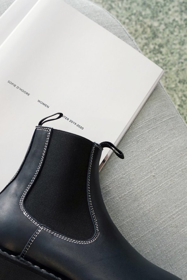 SOFIE D'HOORE FOAL CHELSEA BOOT - MIDNIGHT | Garmentory