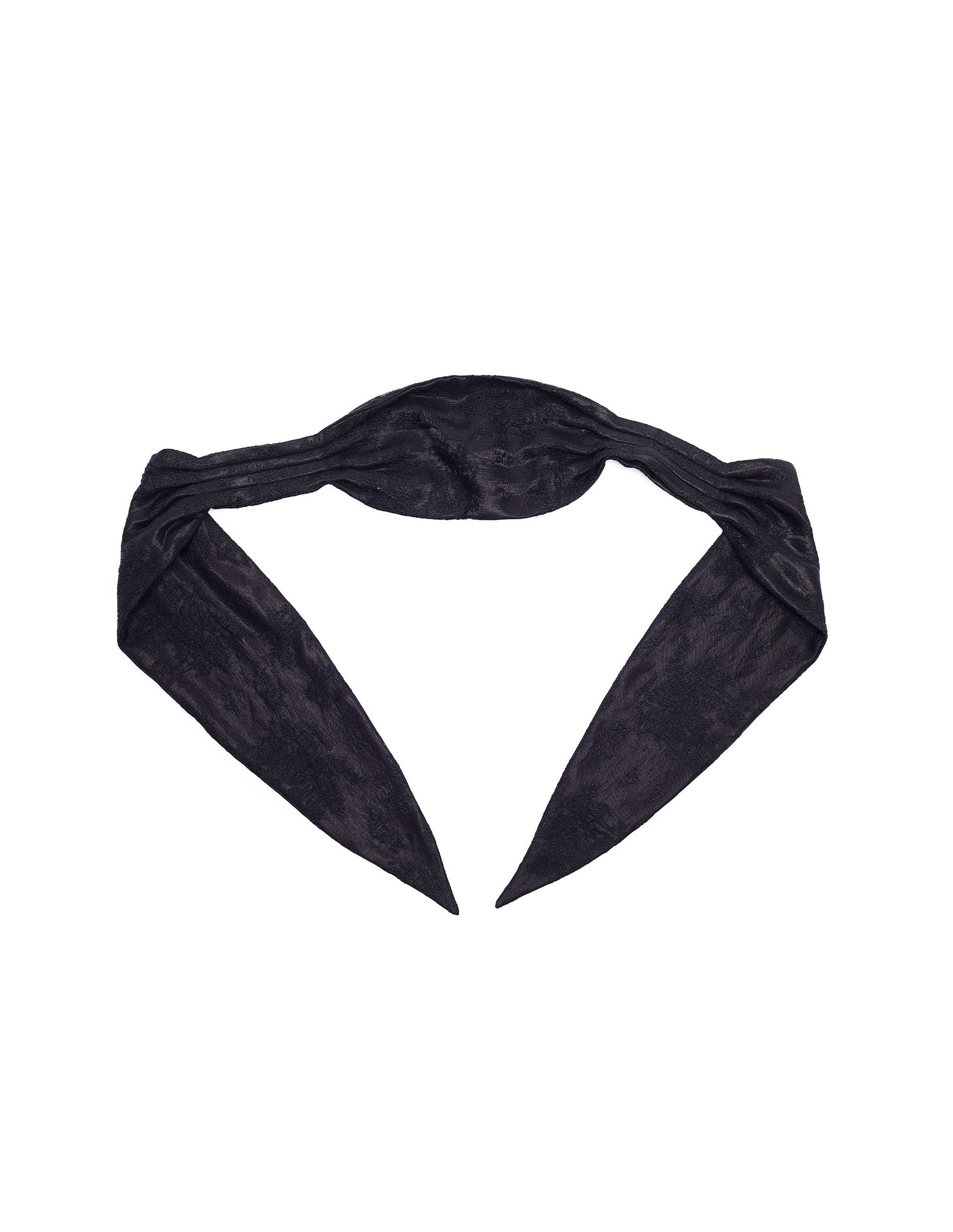 Ann Demeulemeester Jacquard Bandana - Black | Garmentory