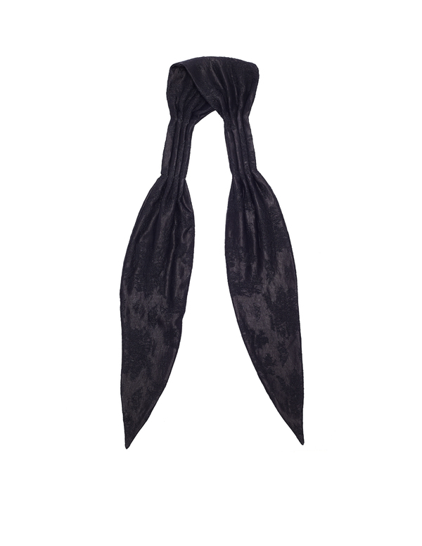 Ann Demeulemeester Jacquard Bandana - Black | Garmentory
