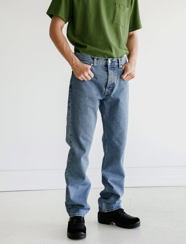 Sefr Mens Straight Cut Jeans - Stone Wash | Garmentory