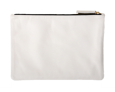 Clare V. Flat "Oui" Clutch - Cream Leather Clare V. Flat "Oui" Clutch - Cream Leather