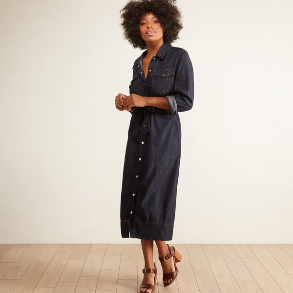 Just Female Tinka Denim Dress - Total Eclipse | Garmentory