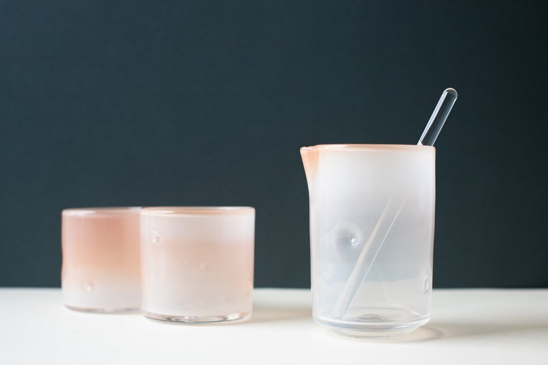 Little Tomato Glass Handblown 4 Piece Mixing Set