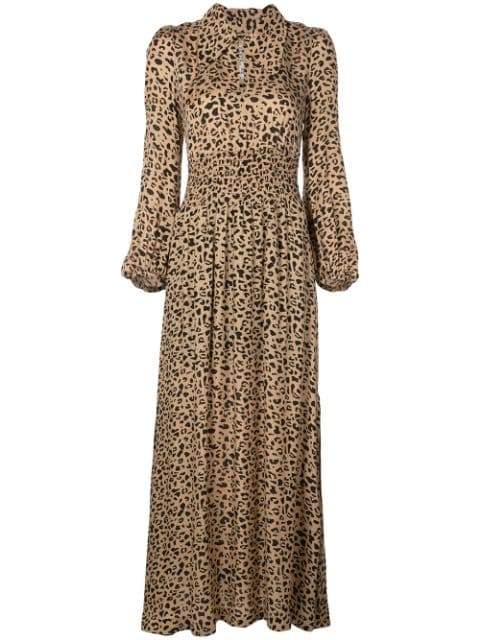 Baum und Pferdgarten Amber Dress - Beige/Black Leopard | Garmentory