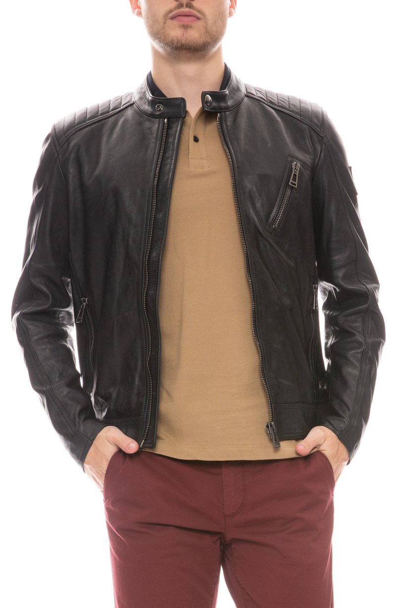Belstaff V Racer Leather Jacket - black | Garmentory