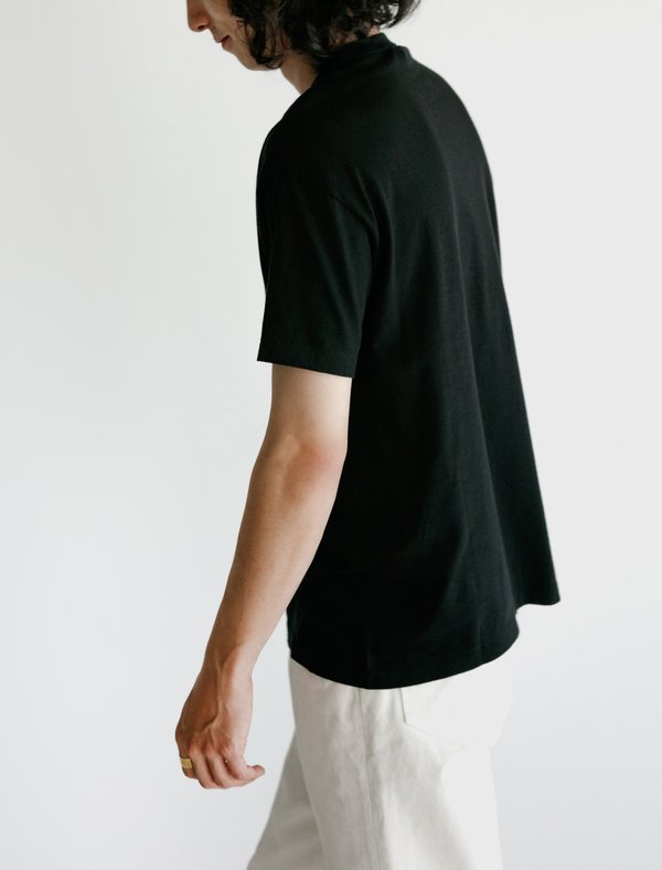 Auralee Seamless Crewneck Tee - Black Auralee Seamless Crewneck Tee - Black