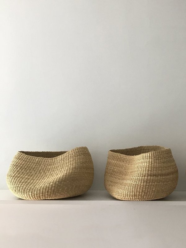 twenty one tonnes organic round basket - natural twenty one tonnes organic round basket - natural