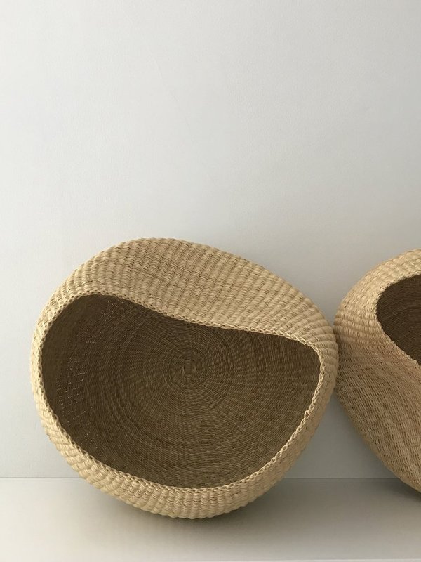 twenty one tonnes organic round basket - natural twenty one tonnes organic round basket - natural