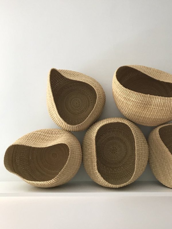 twenty one tonnes organic round basket - natural twenty one tonnes organic round basket - natural