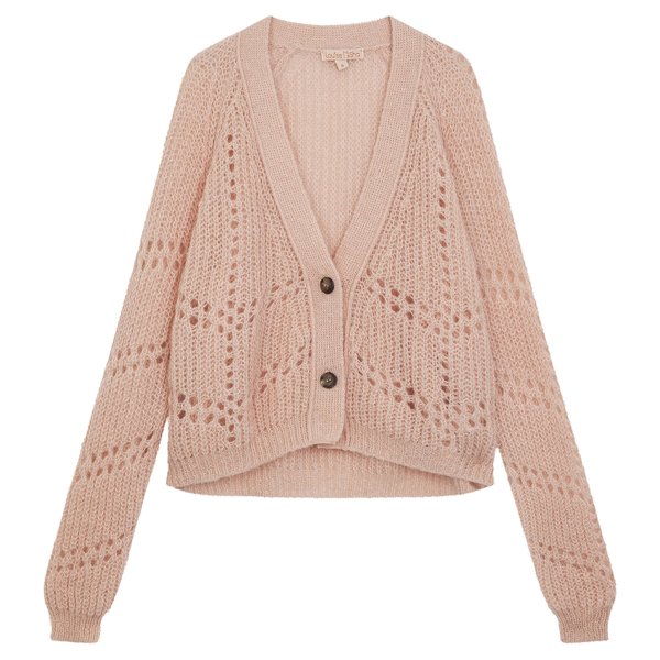 LOUISE MISHA GILET TESSA CARDIGAN - BLUSH