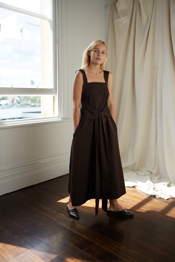 Mina Tilly Dress - Chocolate | Garmentory