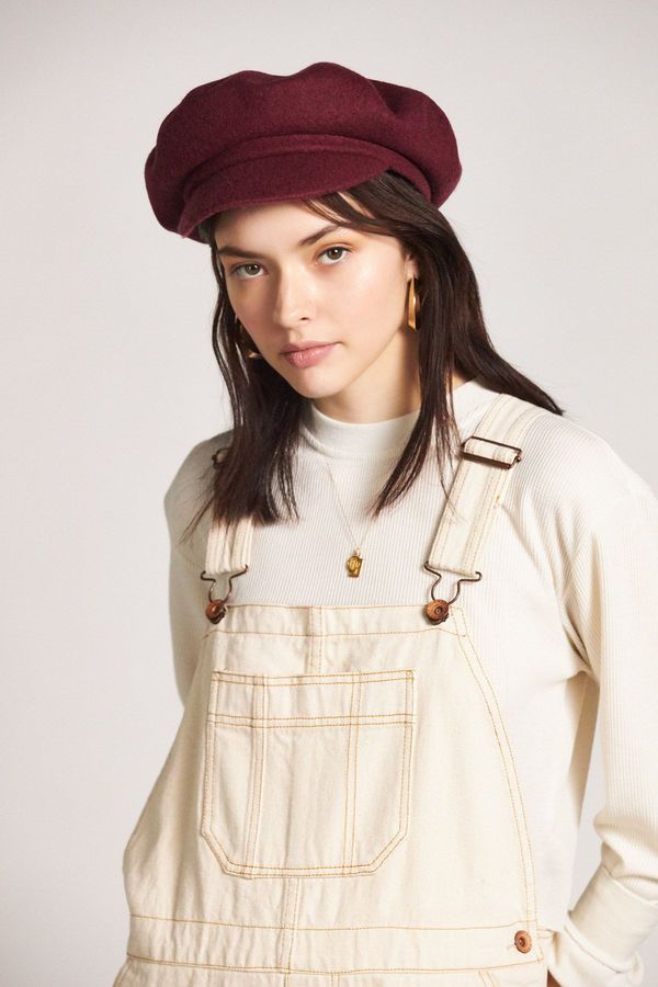 Brixton Audrey Brim Beret - Maroon | Garmentory display picture 1