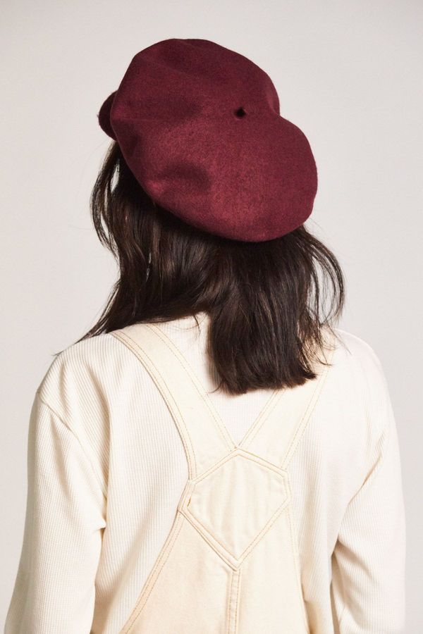 Brixton Audrey Brim Beret - Maroon 